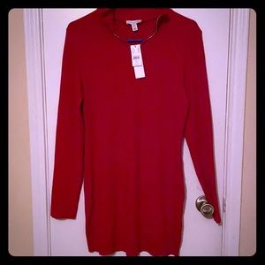 Topshop Long Sleeve Red Dress!